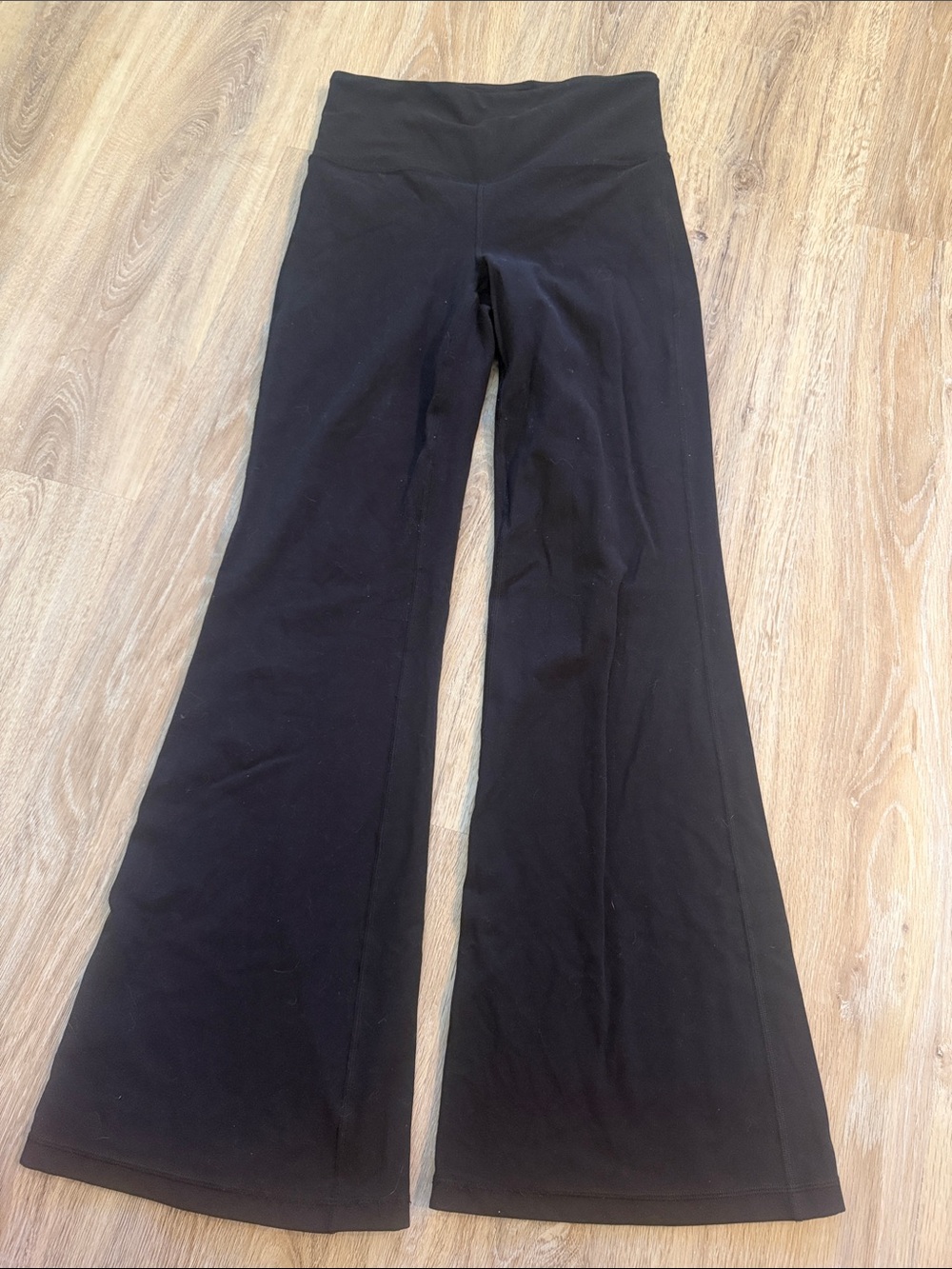Athleta Black Flared High-Rise Yoga Pants elation